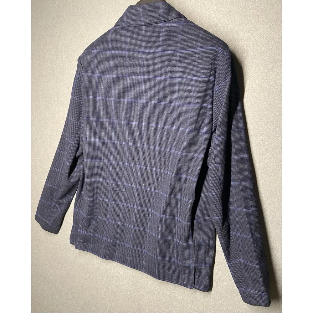 Johnnie-O Top Shelf Designer Men's Navy Plaid Blazer Size M